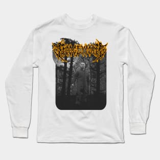 Black Metal Halloween Michael Myers Boogeyman Long Sleeve T-Shirt